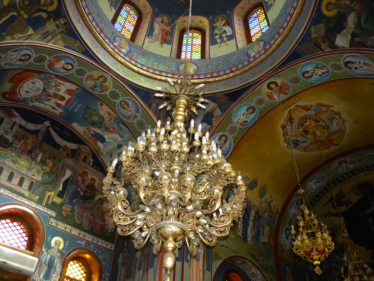 Interior of the Wedding Church at Kafr Kanna