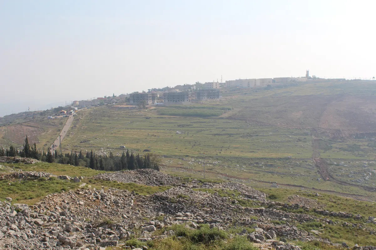 View of Mount Gerizim's slopes above the Shechem valley
